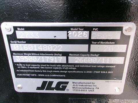 2026 JLG 2733-38