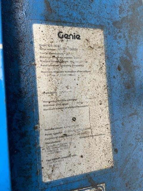 2017 Genie GS-2632-8