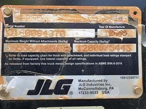 2018 JLG 1255-34