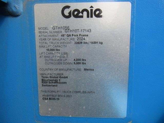2024 Genie GTH-1056-25