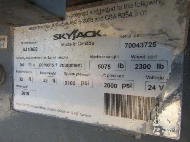 2019 Skyjack SJ4632-20