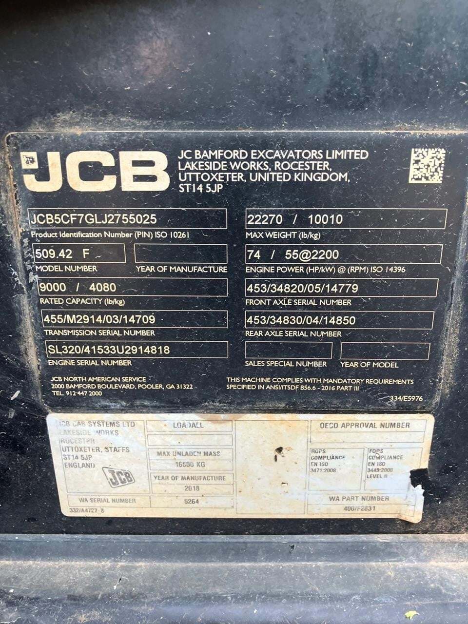 2019 JCB 509-42-6
