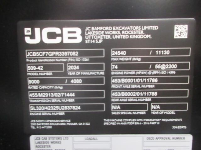 2025 JCB 509-42-38
