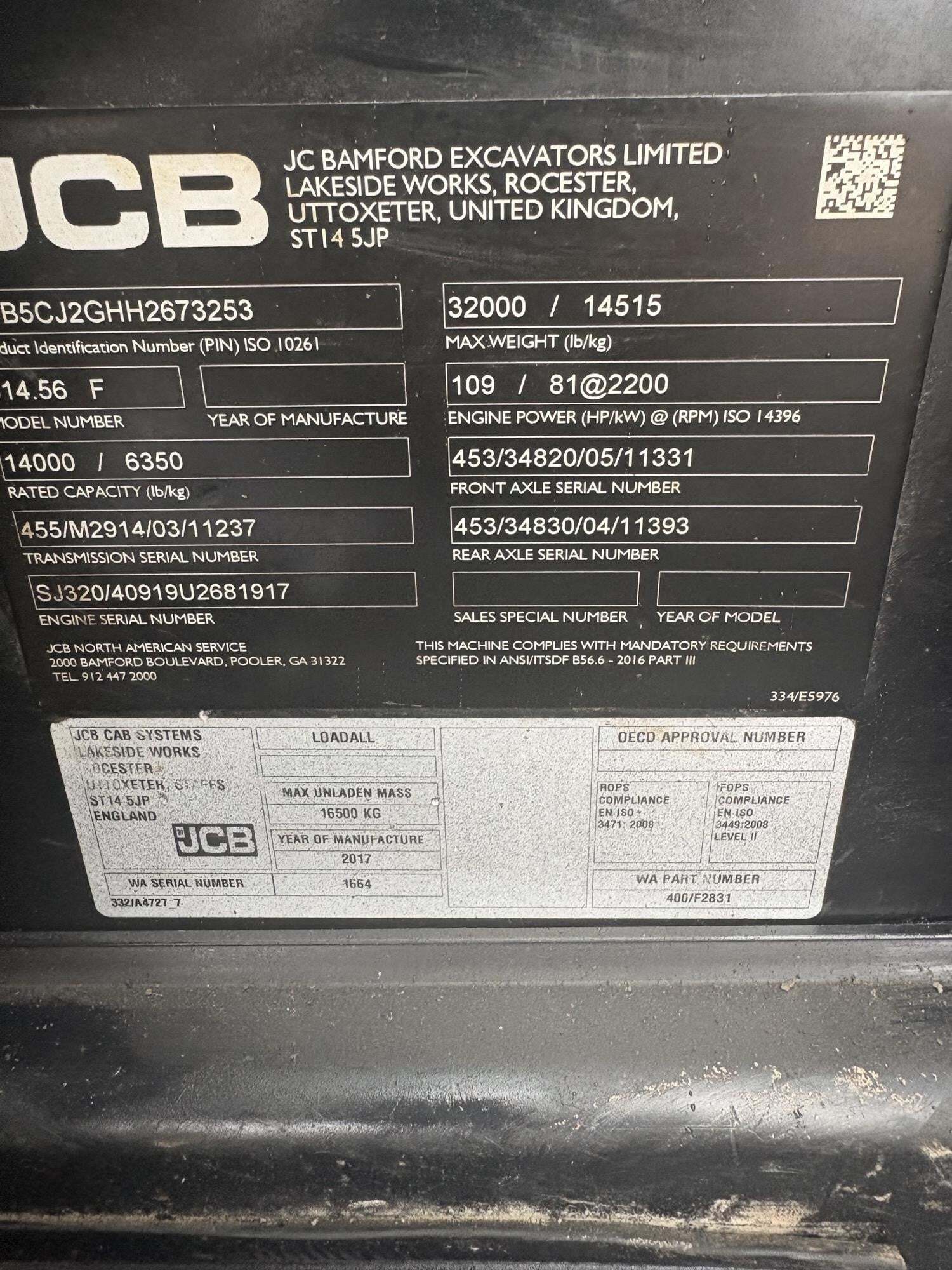 2017 JCB 514-56-18