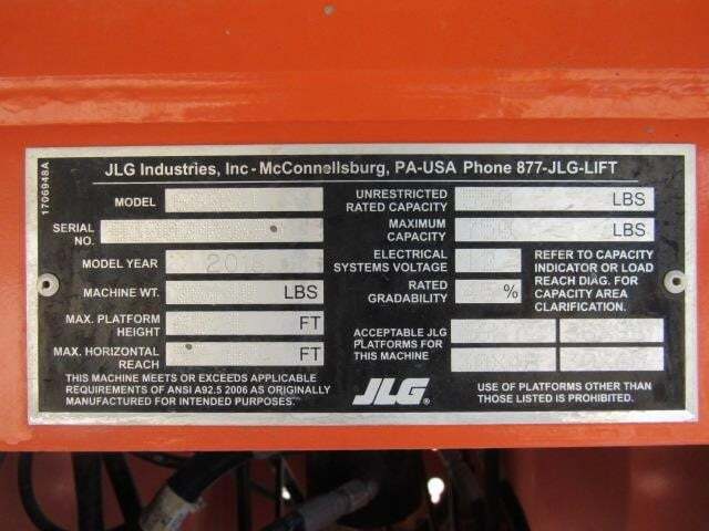 2018 JLG 660SJ-25
