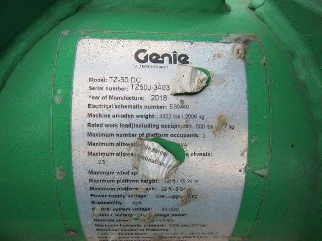 2018 Genie TZ-50-21