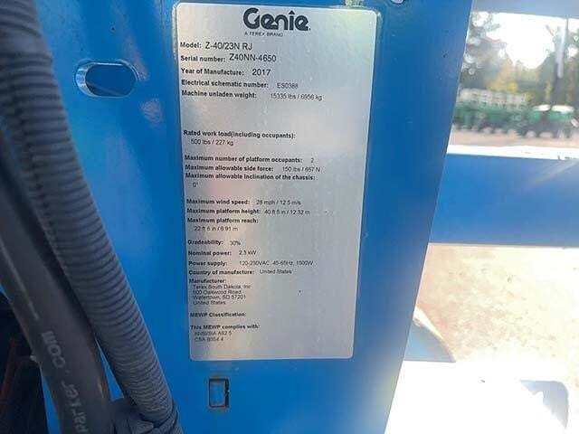 2017 Genie Z-40/23 N RJ-24