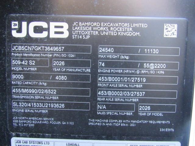 2026 JCB 509-42-32