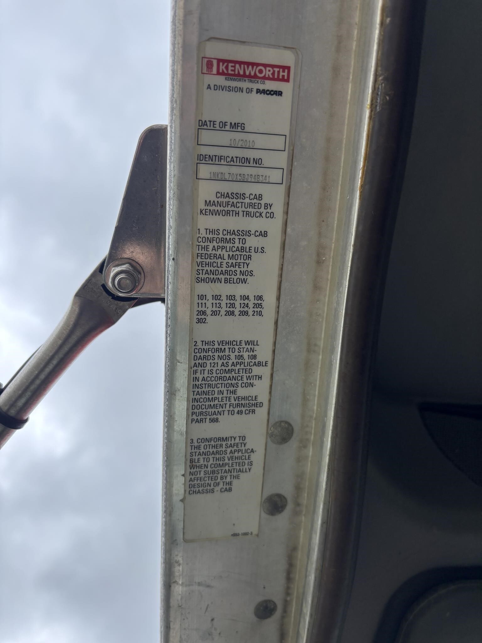 2011 Kenworth T800