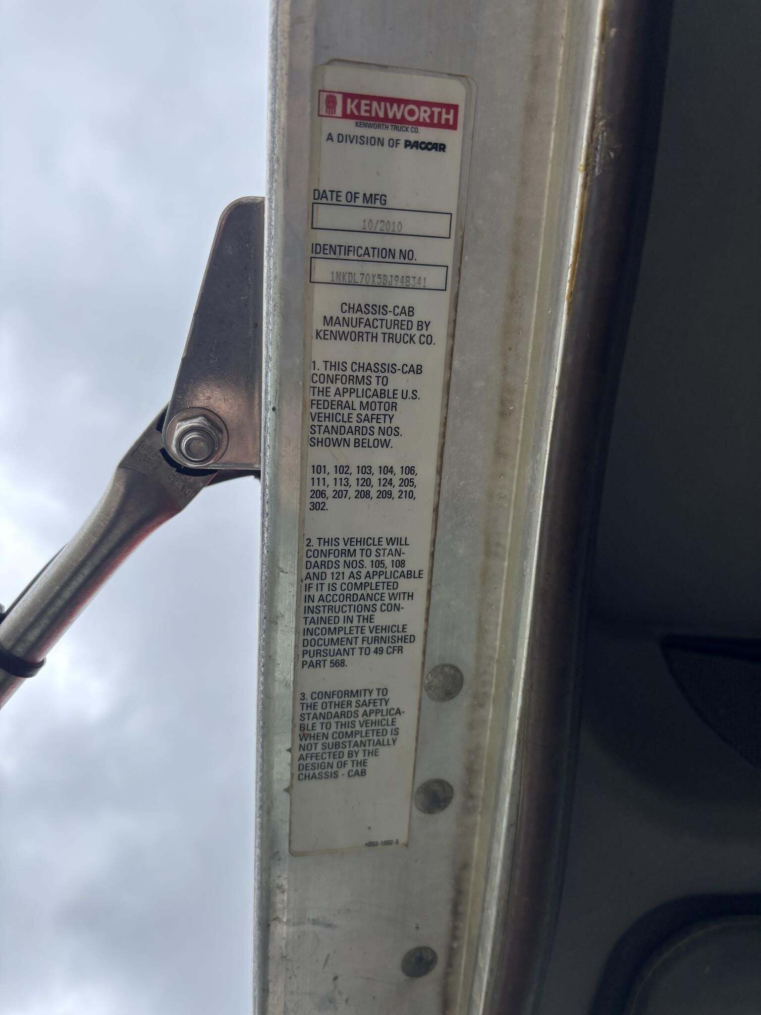 2011 Kenworth T800