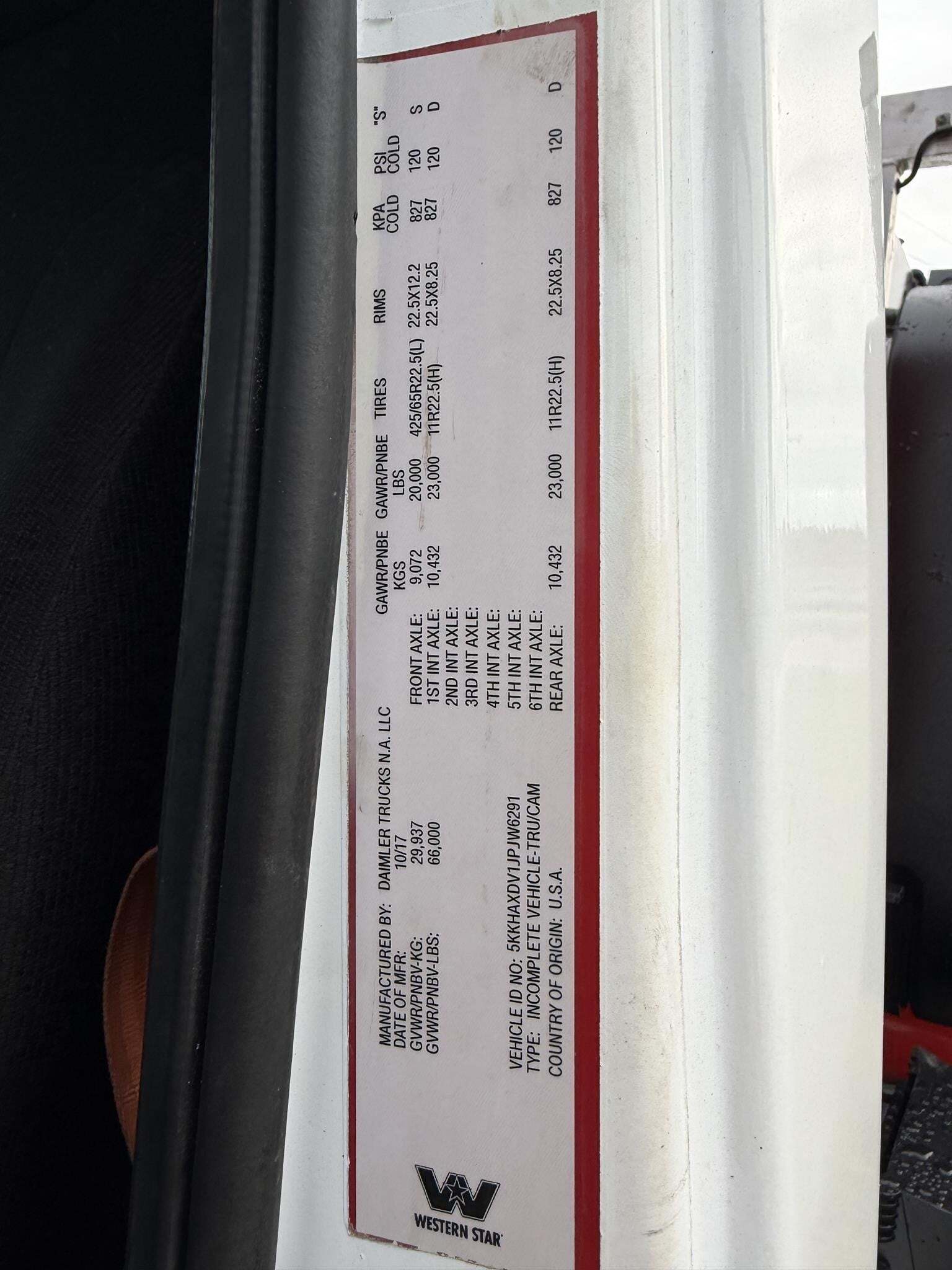 2018 Western Star CONVENTIONAL
