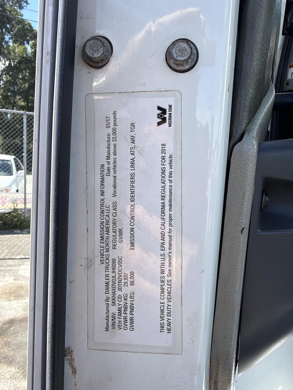 2018 Western Star CONVENTIONAL