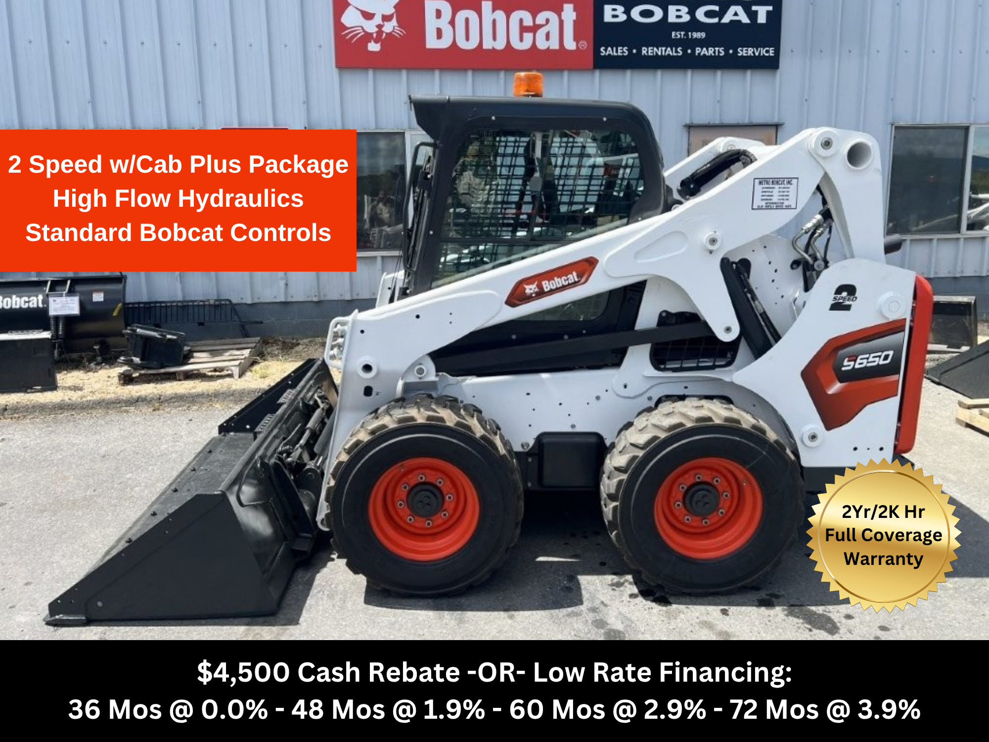 Photo of a 2024 Bobcat S650 Skid-Steer Loader