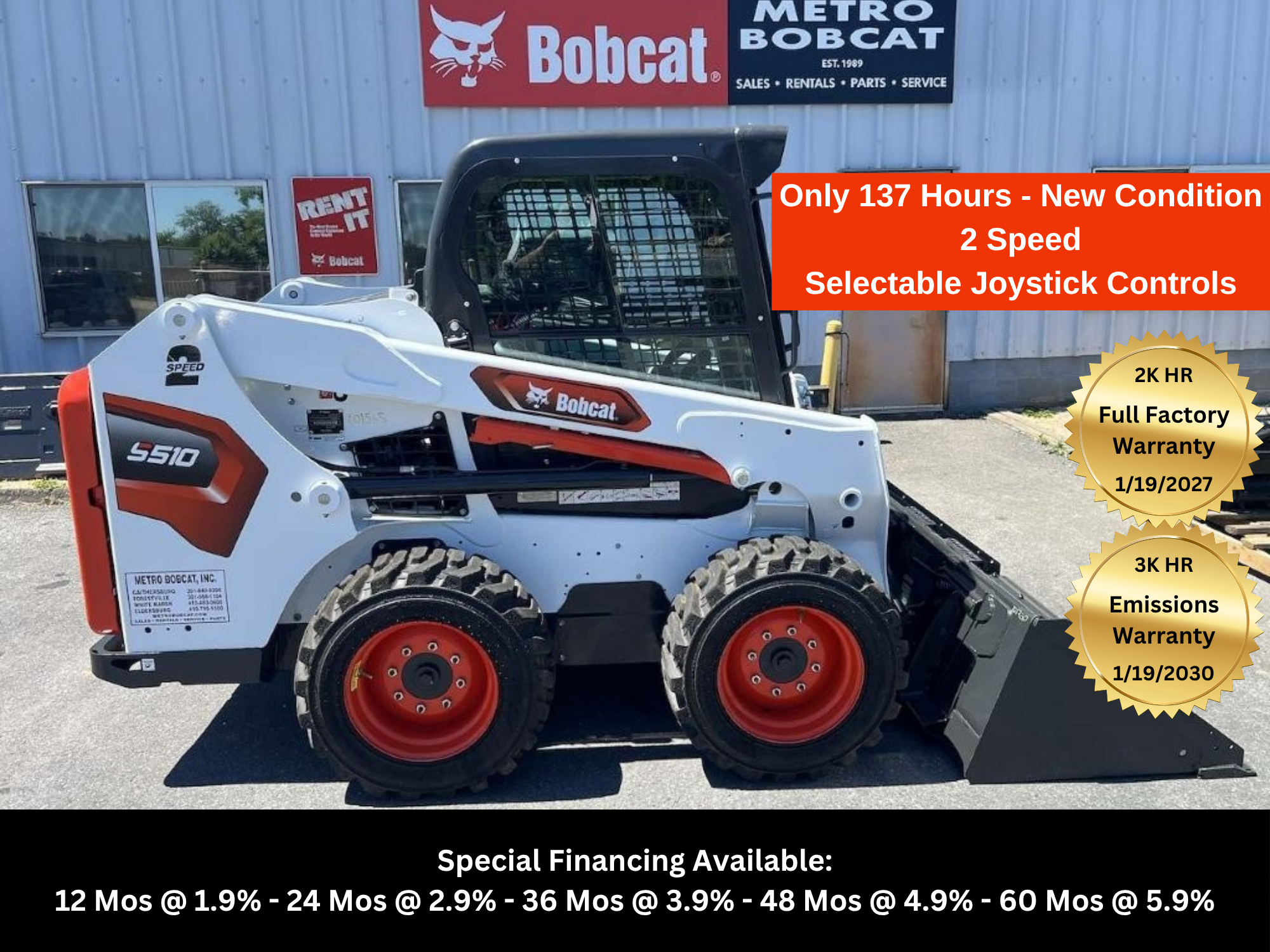 Photo of a 2025 Bobcat S510