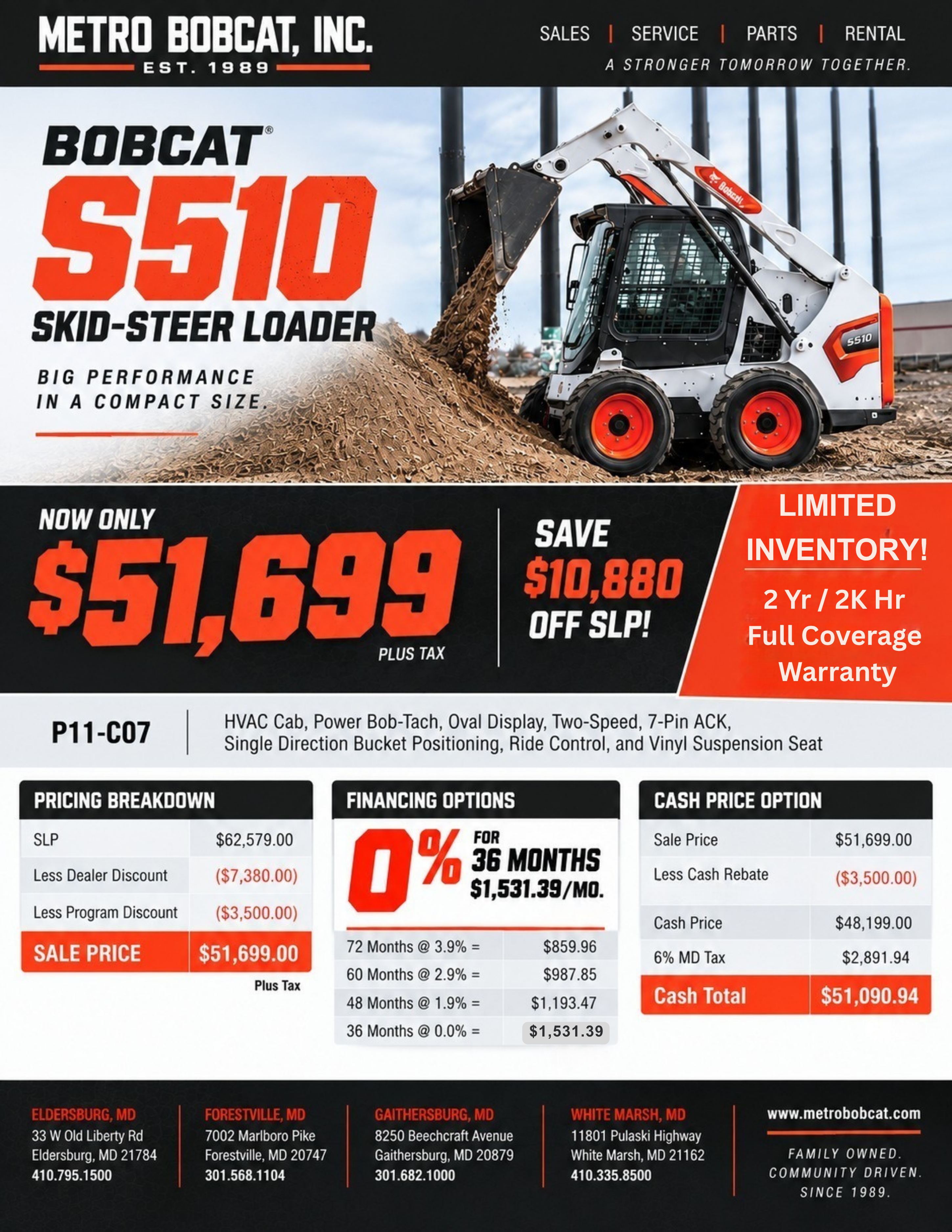 2025 Bobcat S510