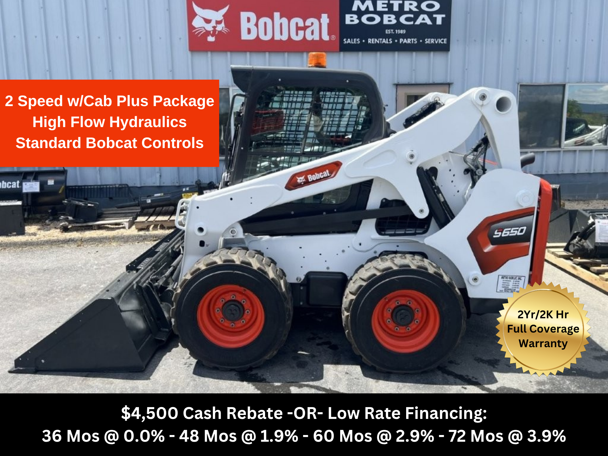 Photo of a 2024 Bobcat S650 Skid-Steer Loader