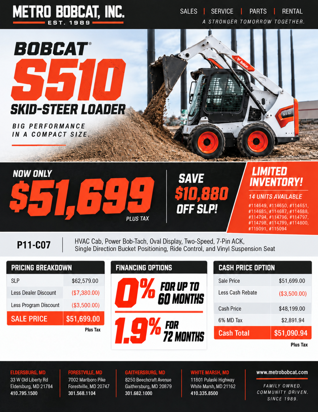 2025 Bobcat S510