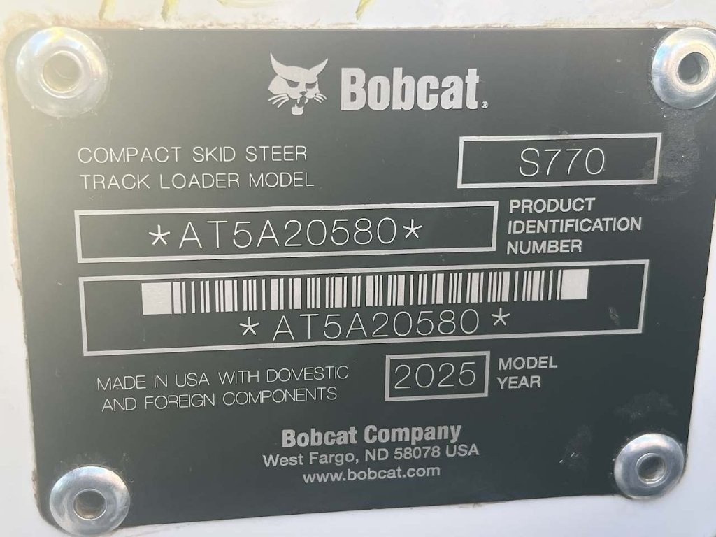 2025 Bobcat S770