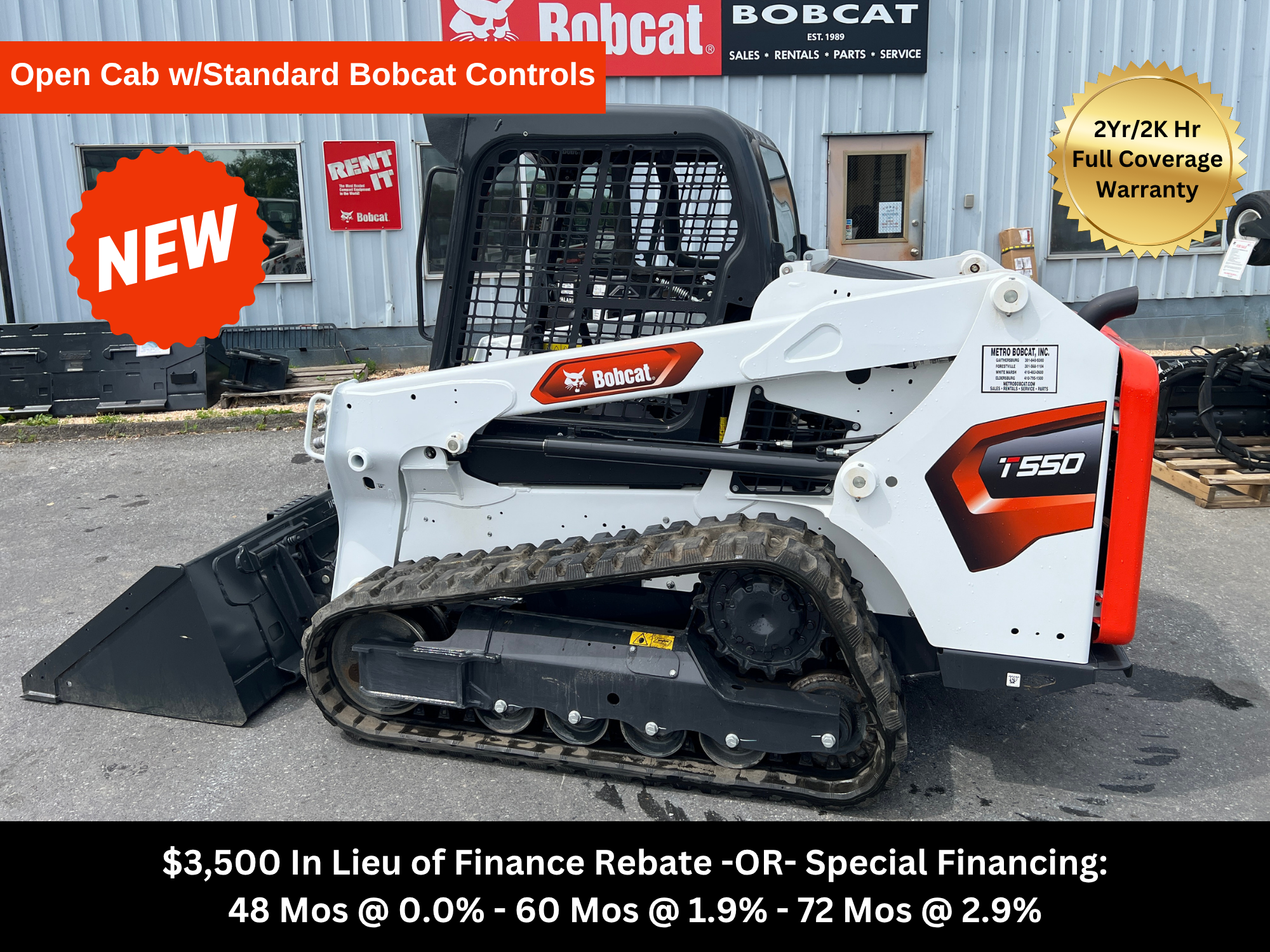 Photo of a 2025 Bobcat T550