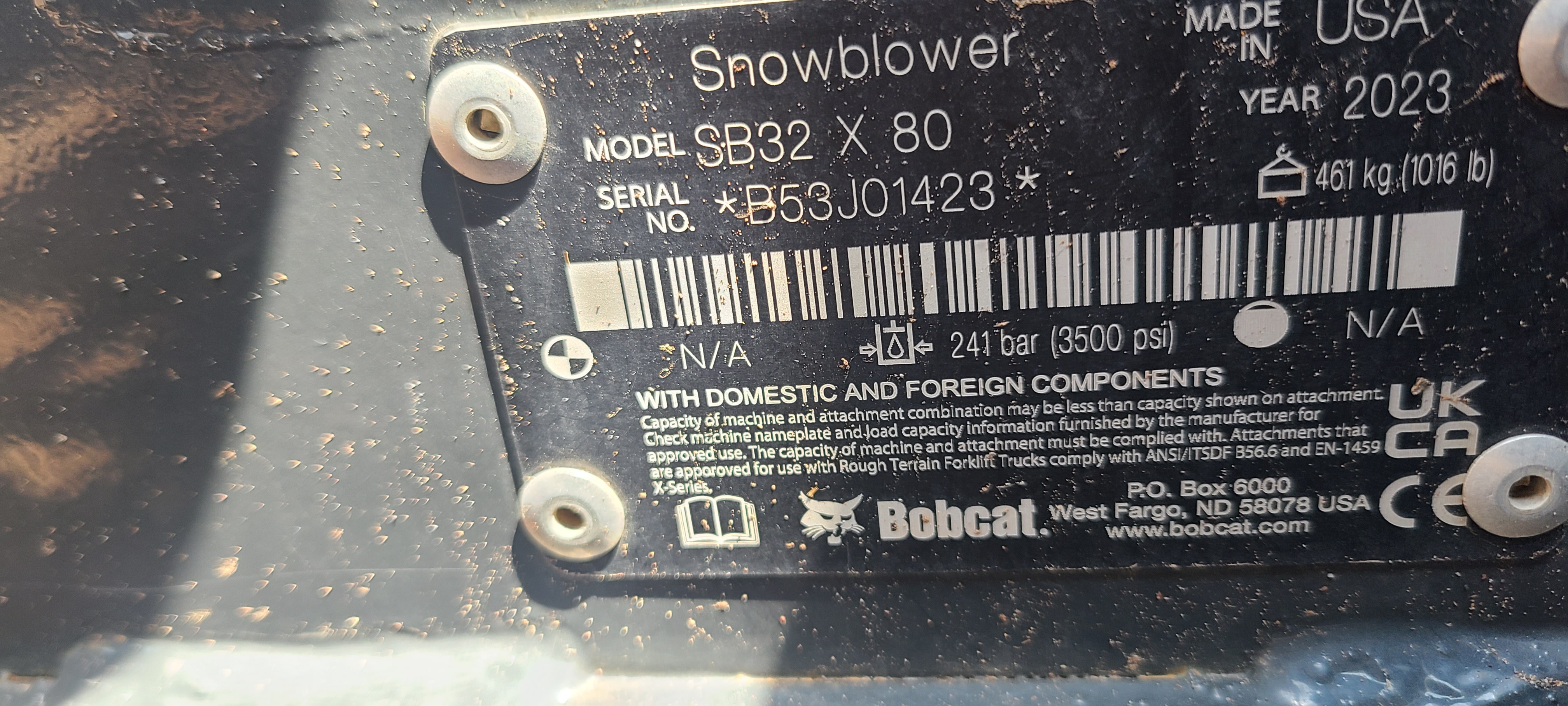 2023 Bobcat SNOWBLOWER-32X80