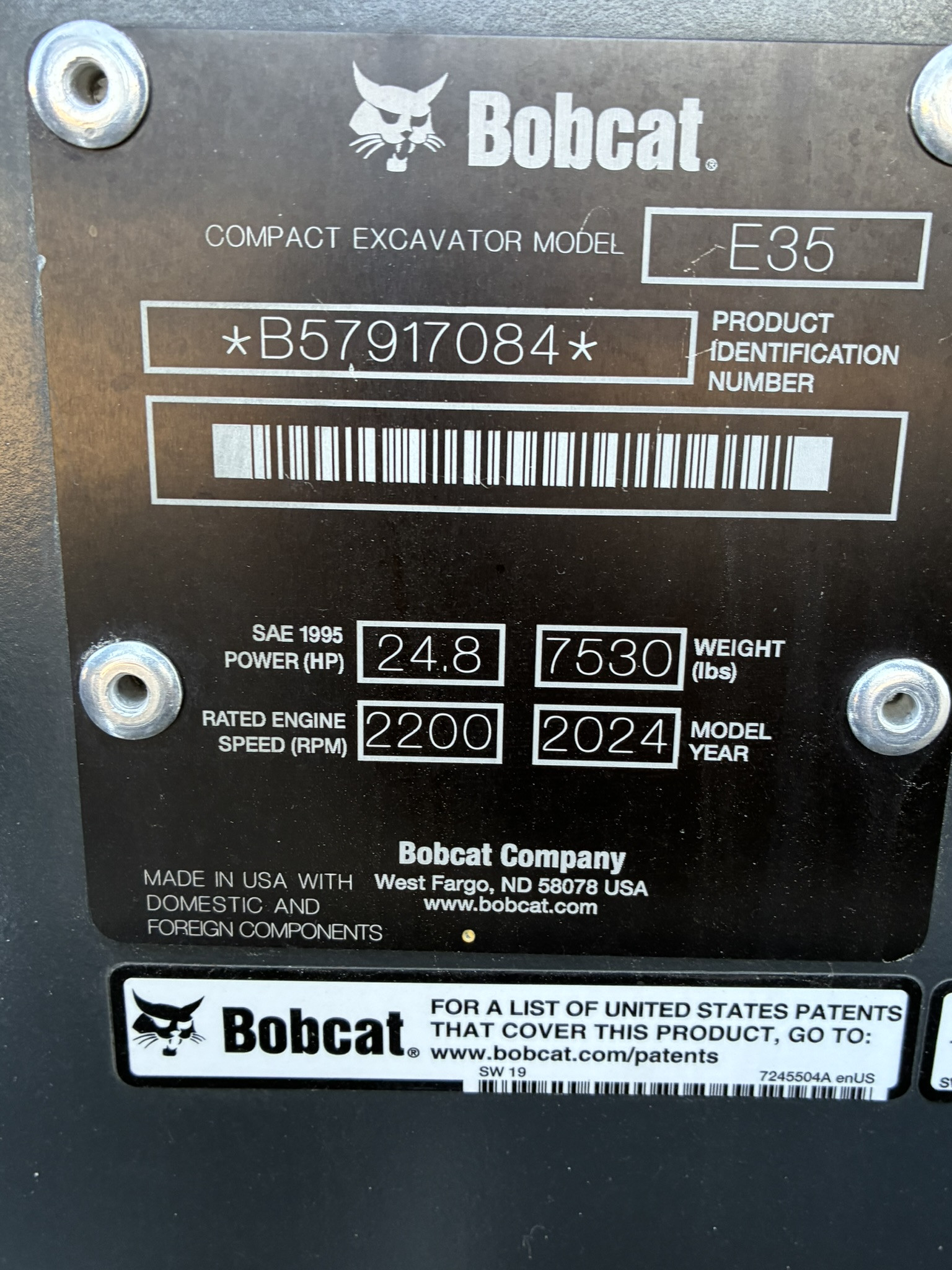 2024 Bobcat E35