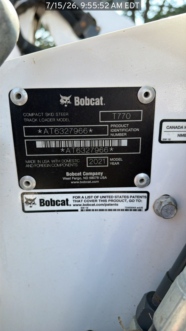 2021 Bobcat T770