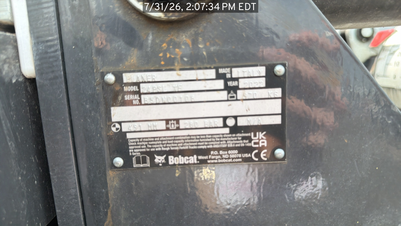 2025 Bobcat Planer - Super Flow, 24 in.