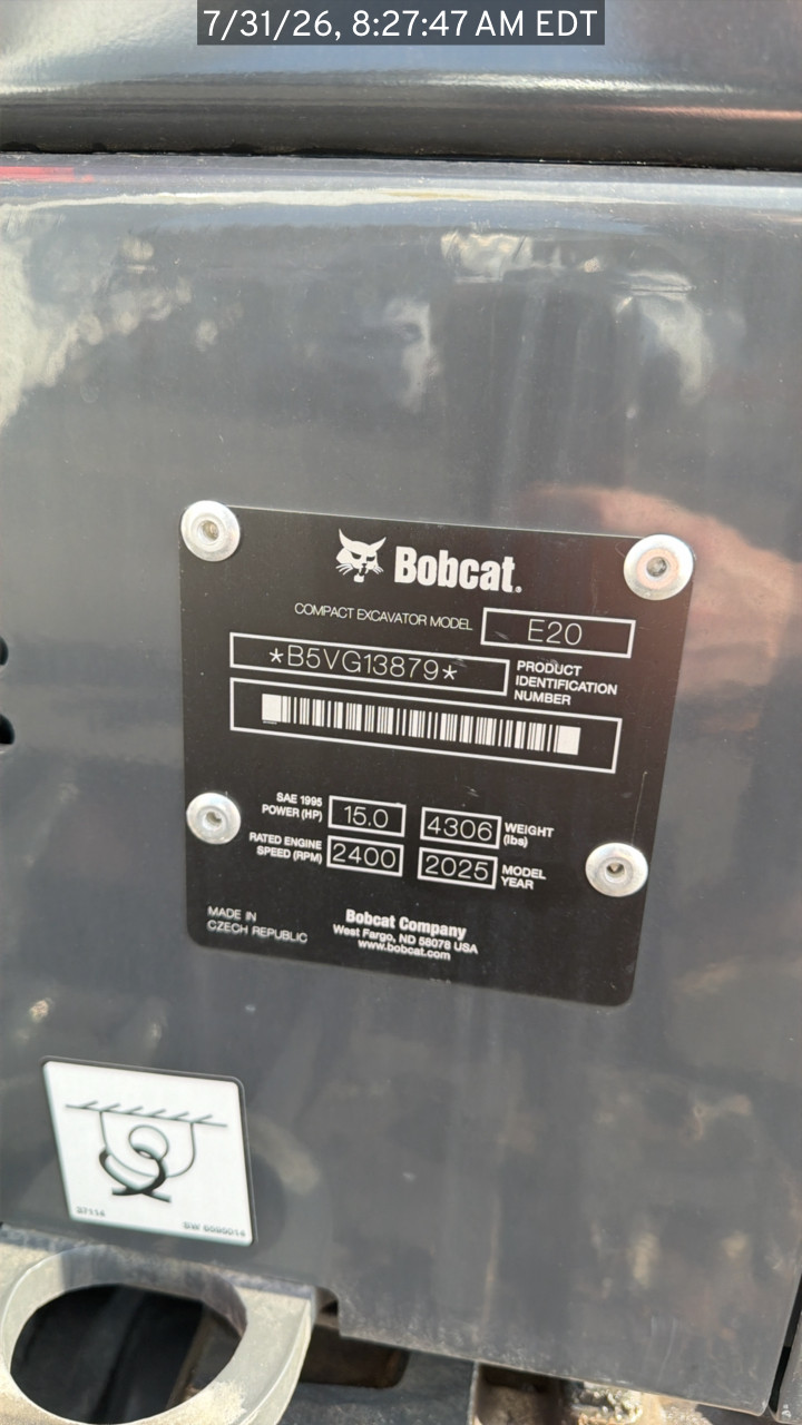 2026 Bobcat E20