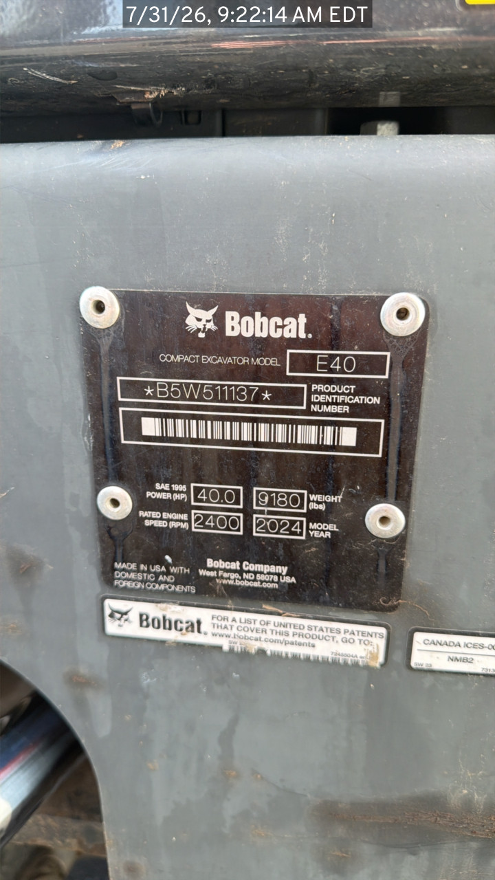 2024 Bobcat E40