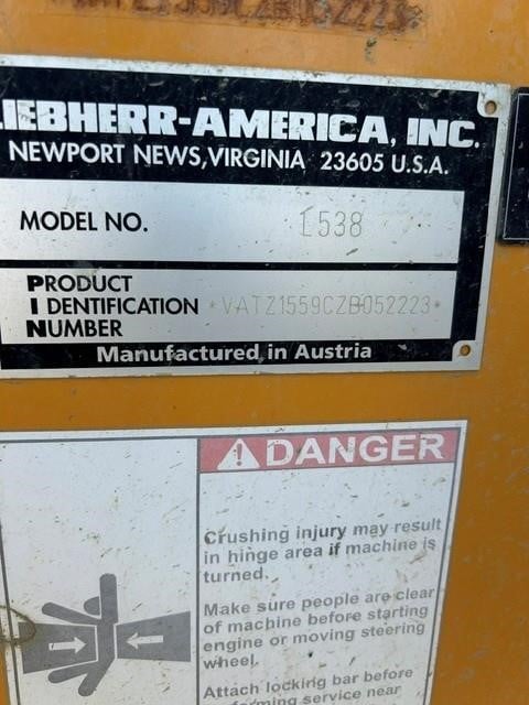 2019 Liebherr L538