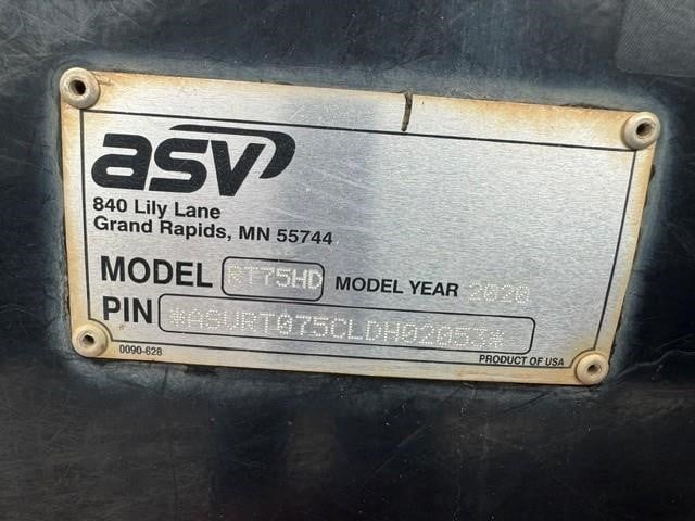 2020 ASV POSI-TRACK RT75HD