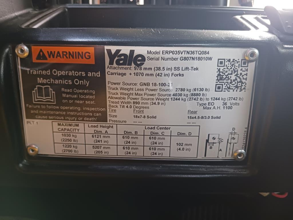 0 Yale ERP035VT