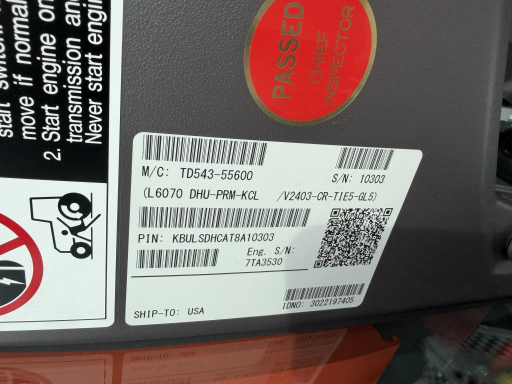 0 Kubota L6070PRM