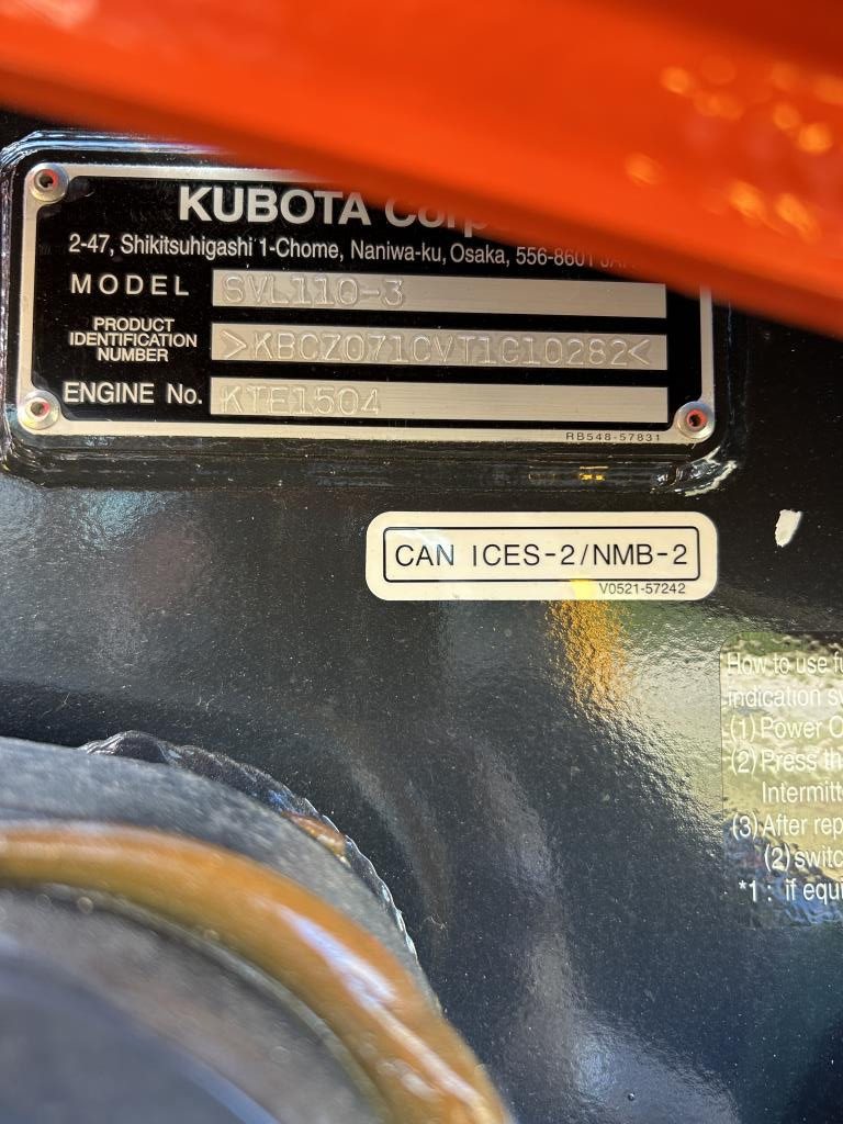 0 Kubota SVL110-3
