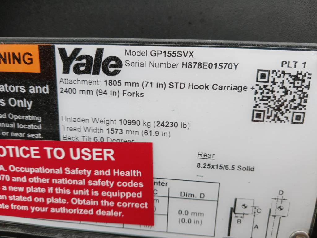 2024 Yale GLP155SVX