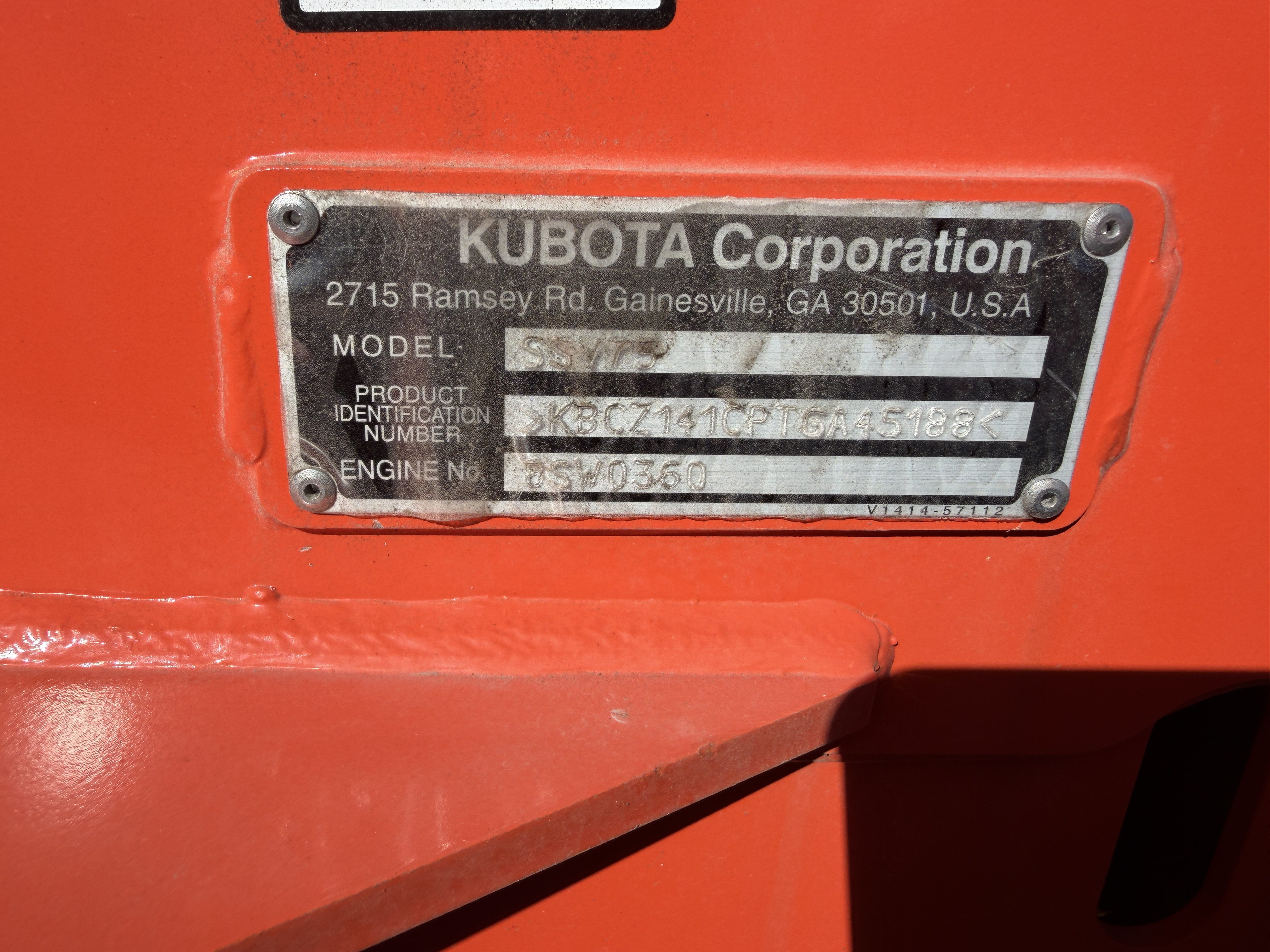 0 Kubota SSV75