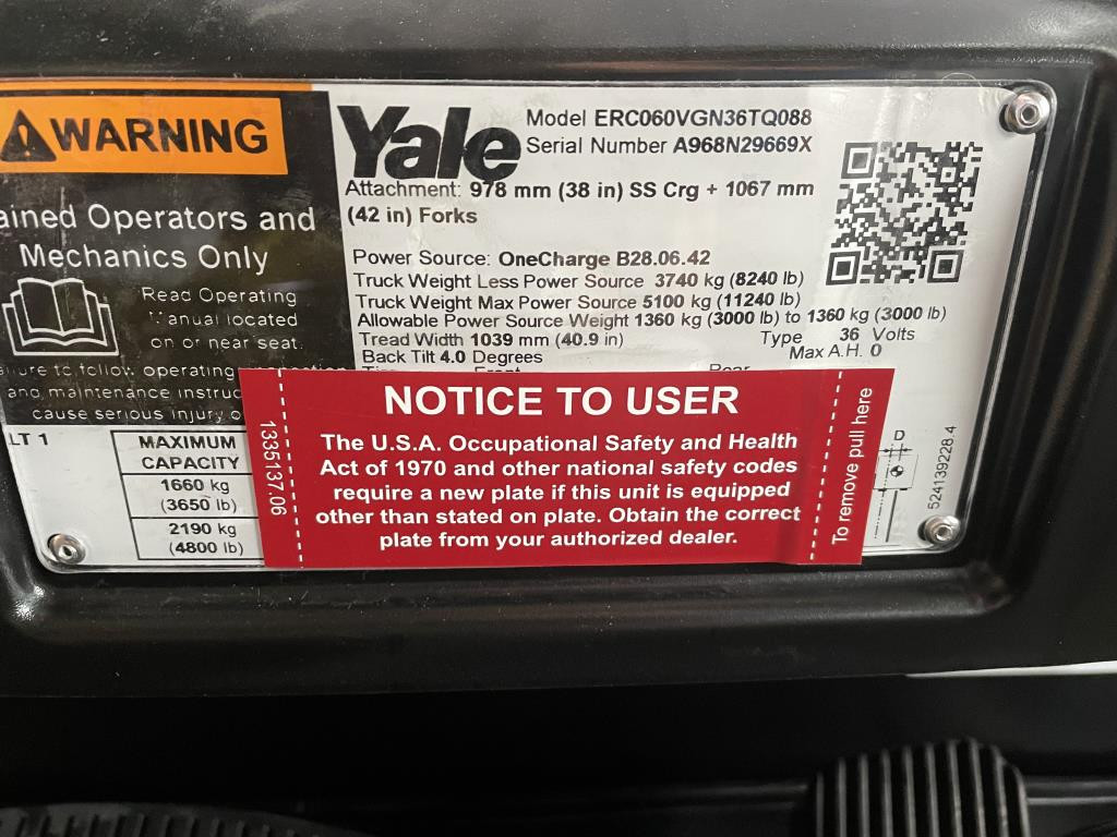 2023 Yale ERC060VG