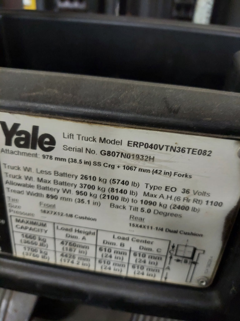2010 Yale ERP-040VT