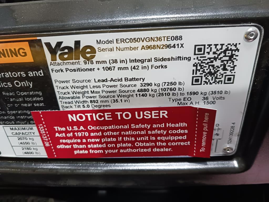 0 Yale ERC050VG