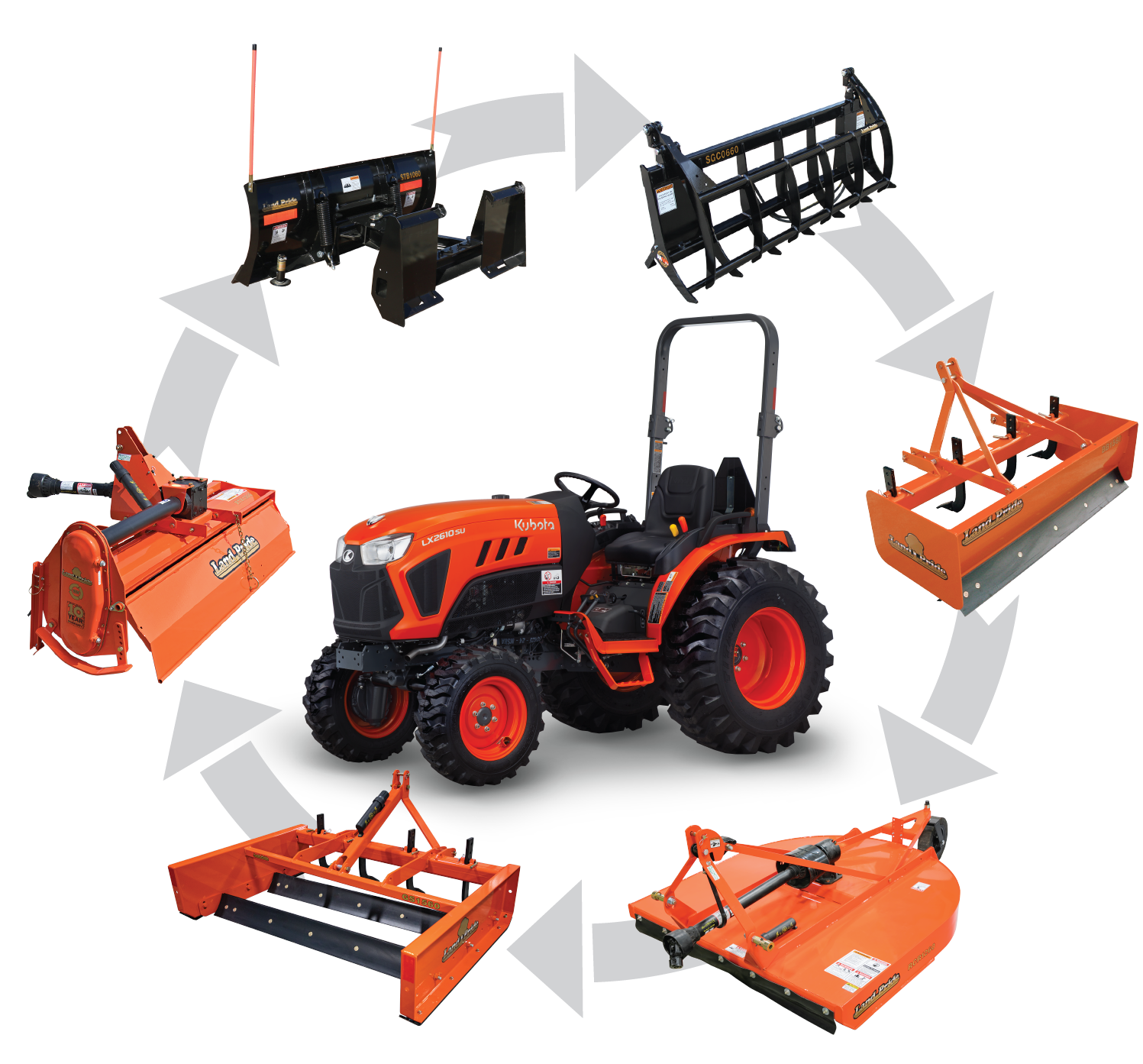 0 Kubota LX3520 Narrow