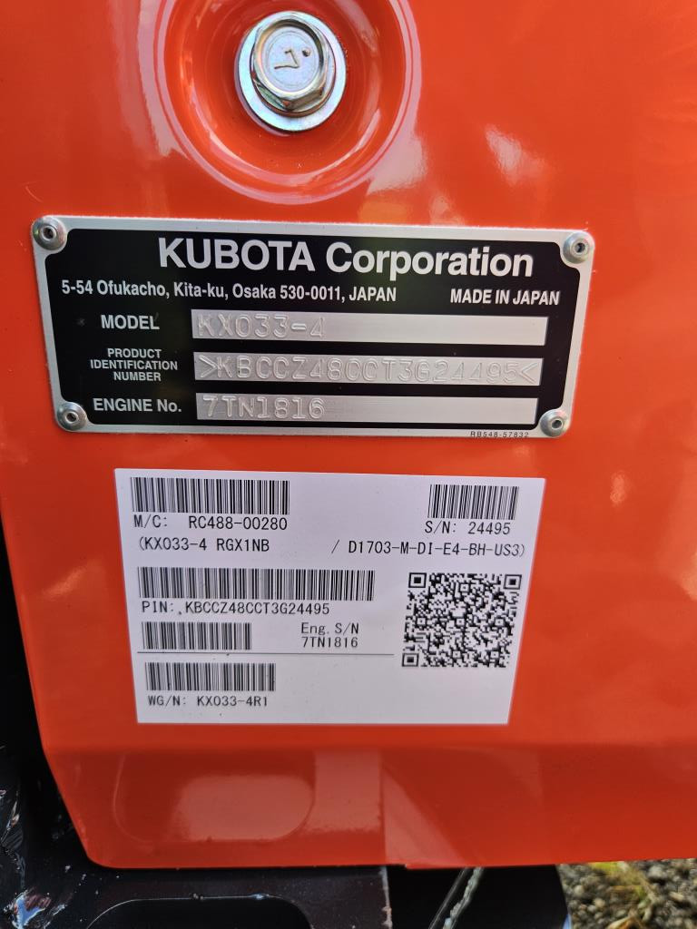 0 Kubota KX033-4