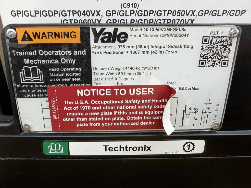 0 Yale GC050VX