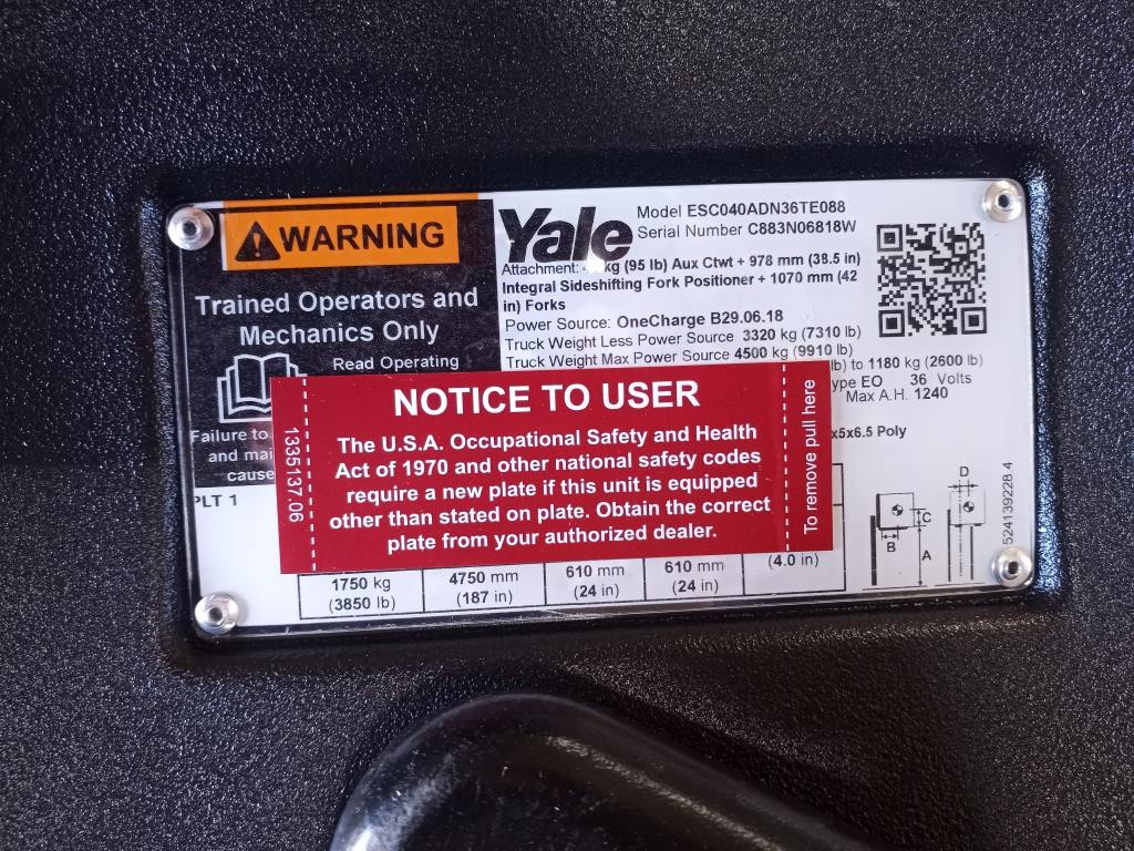 2022 Yale ESC040AD