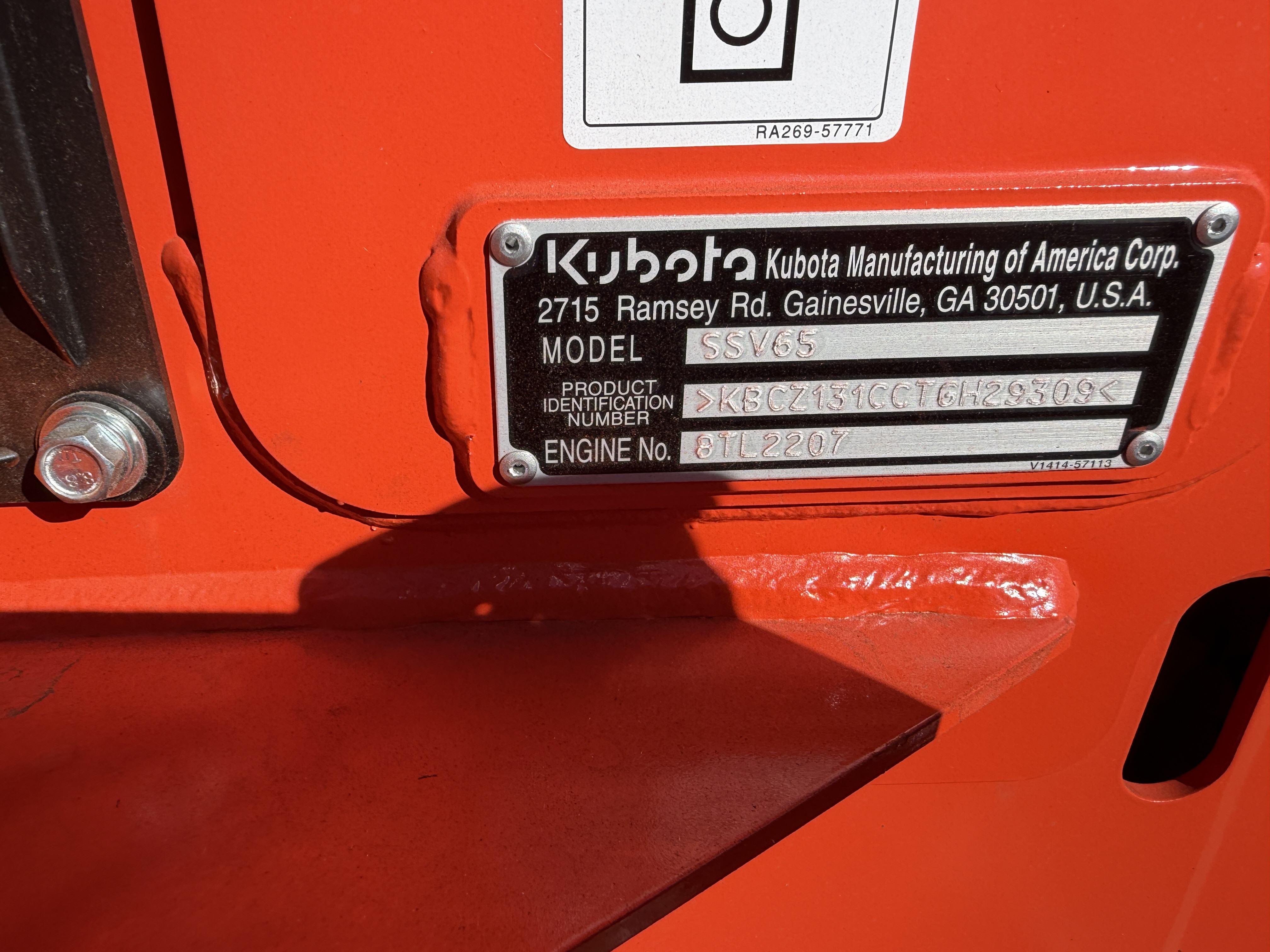 0 Kubota SSV65