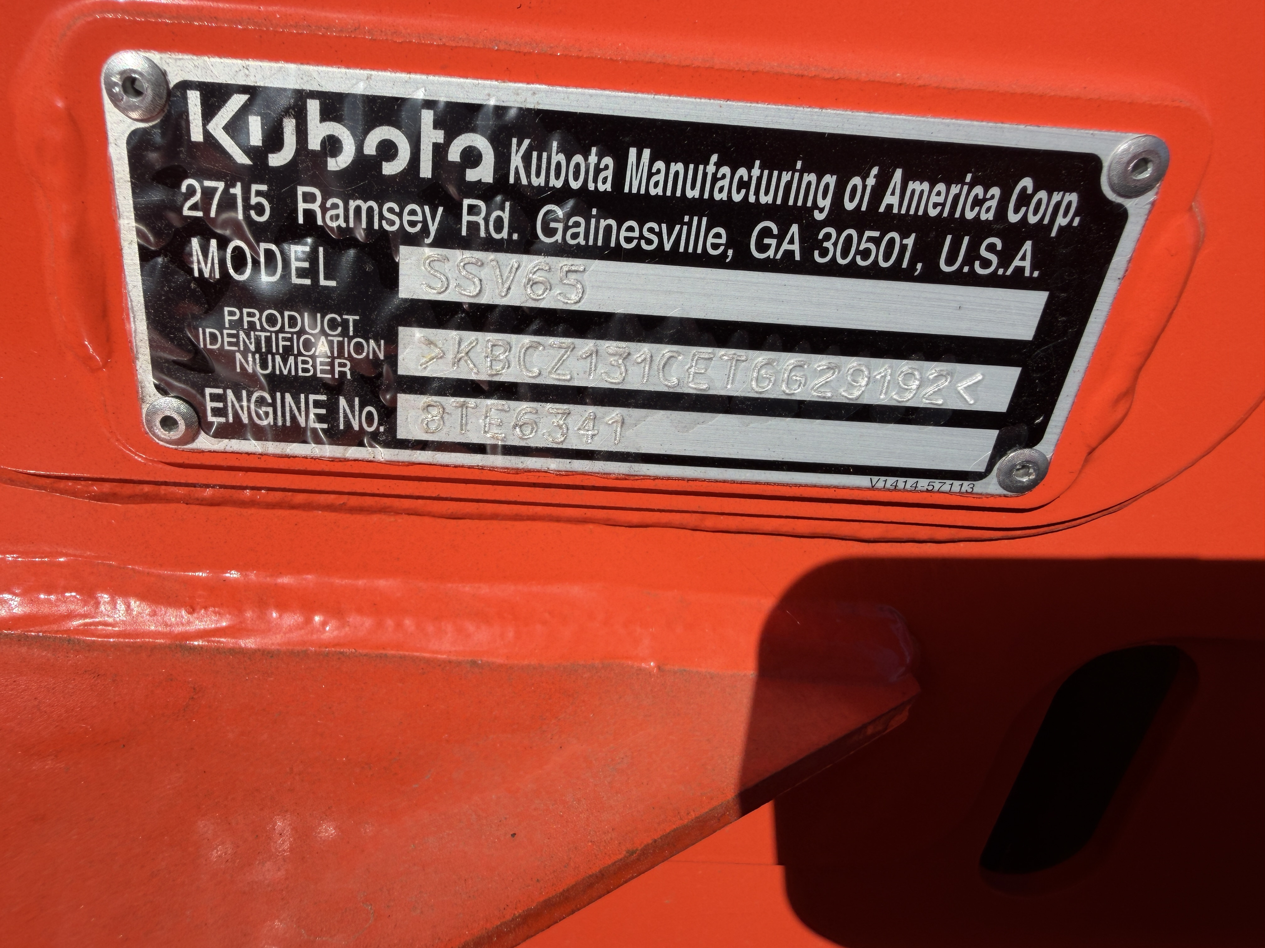 0 Kubota SSV65