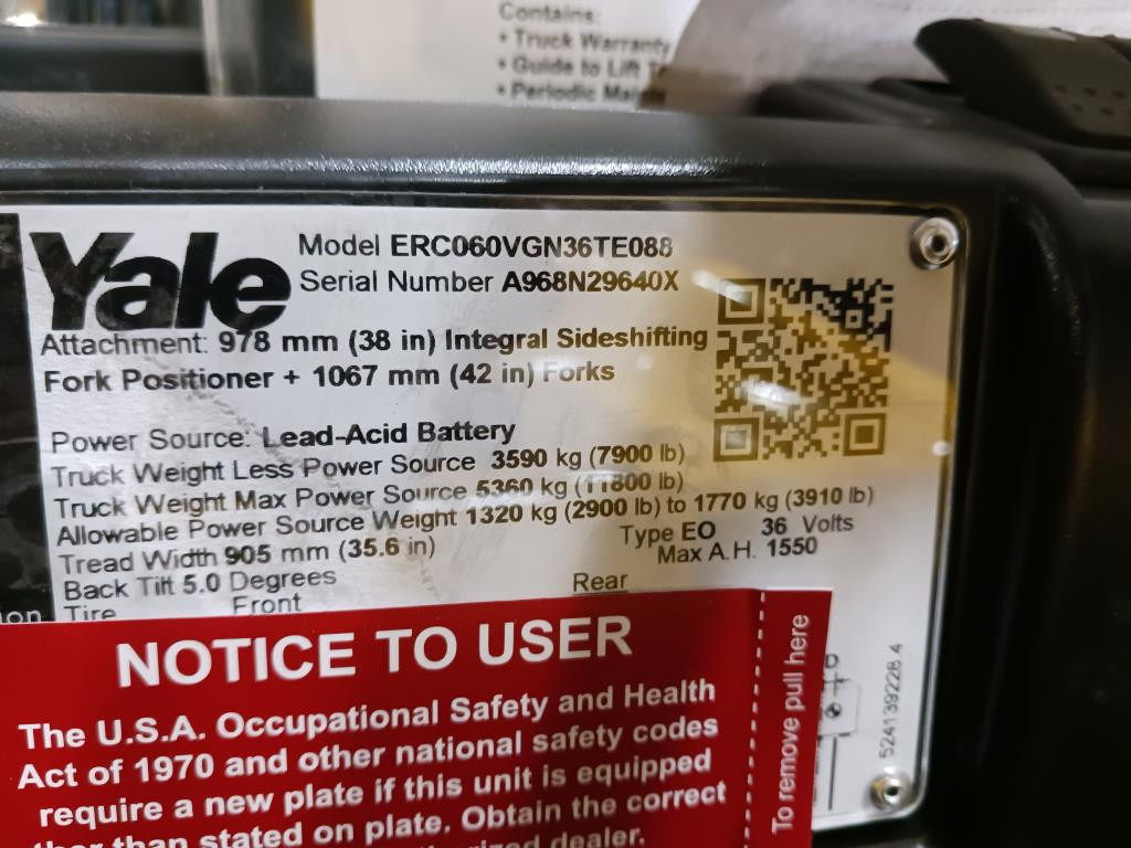 0 Yale ERC060VG