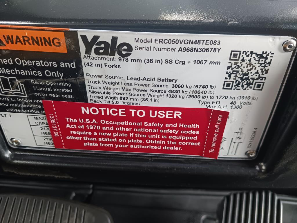 0 Yale ERC050VG