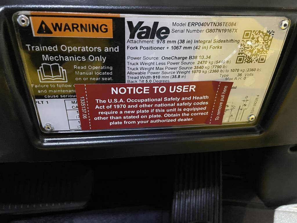 0 Yale ERP040VT