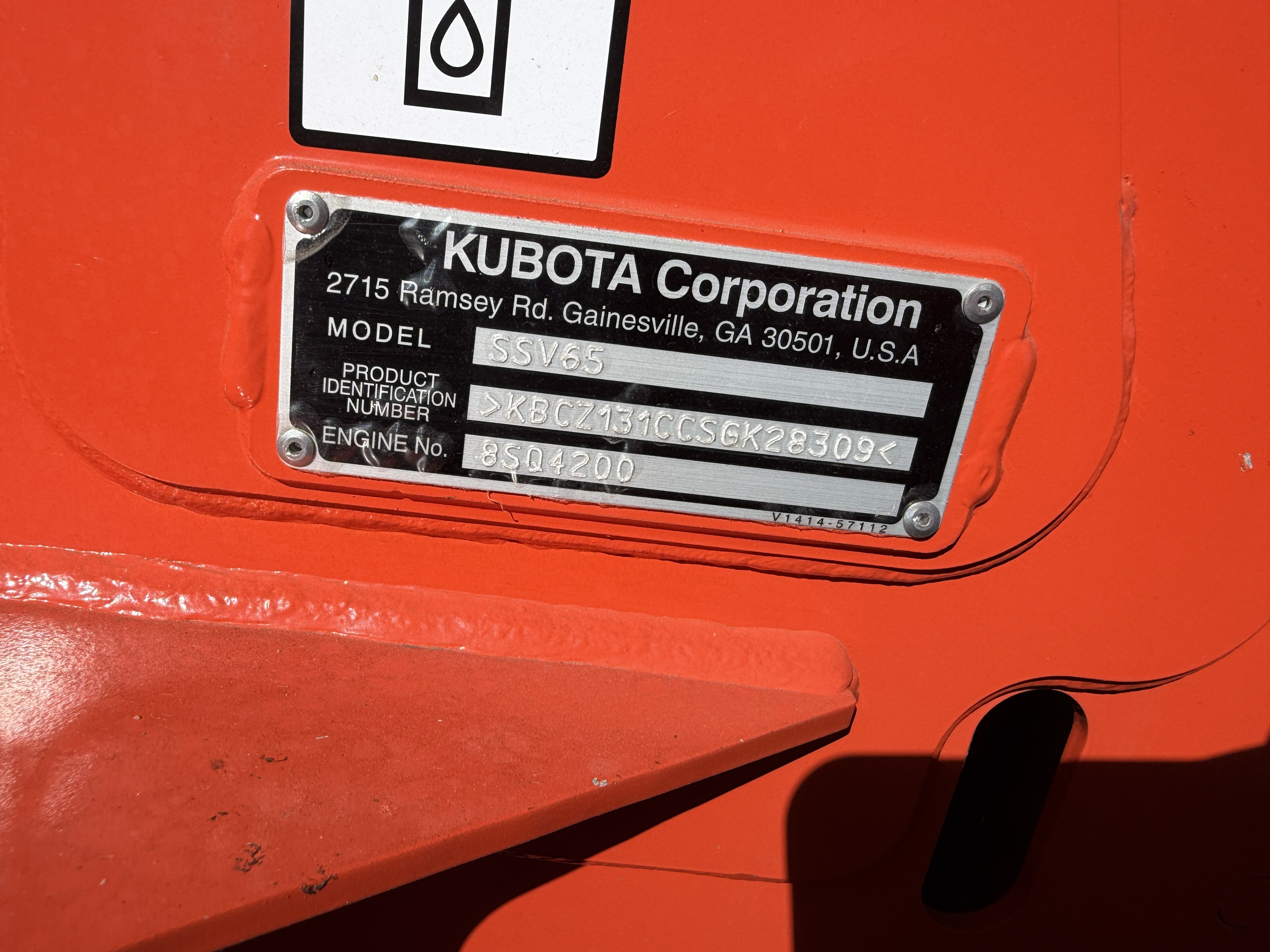 0 Kubota SSV65