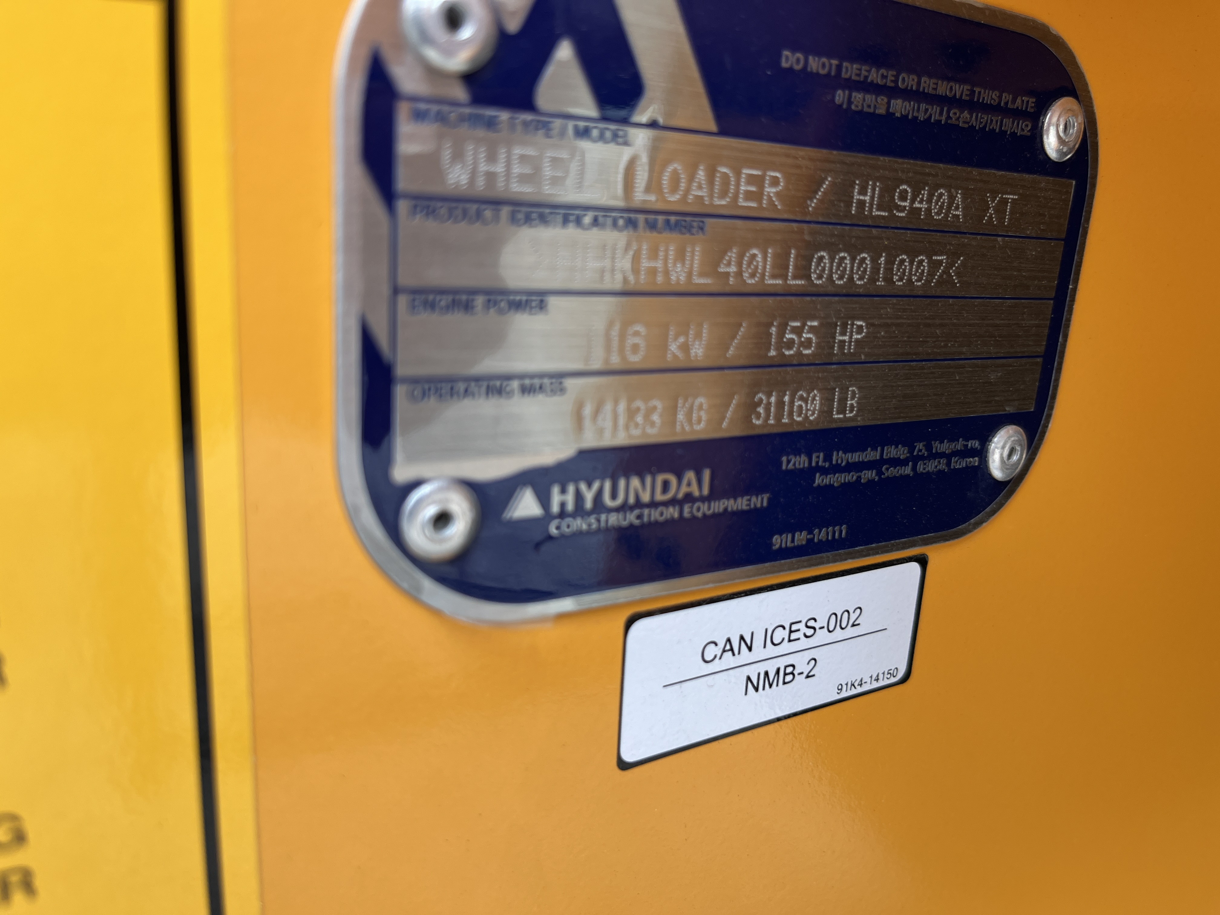 2024 Hyundai HL940A XT